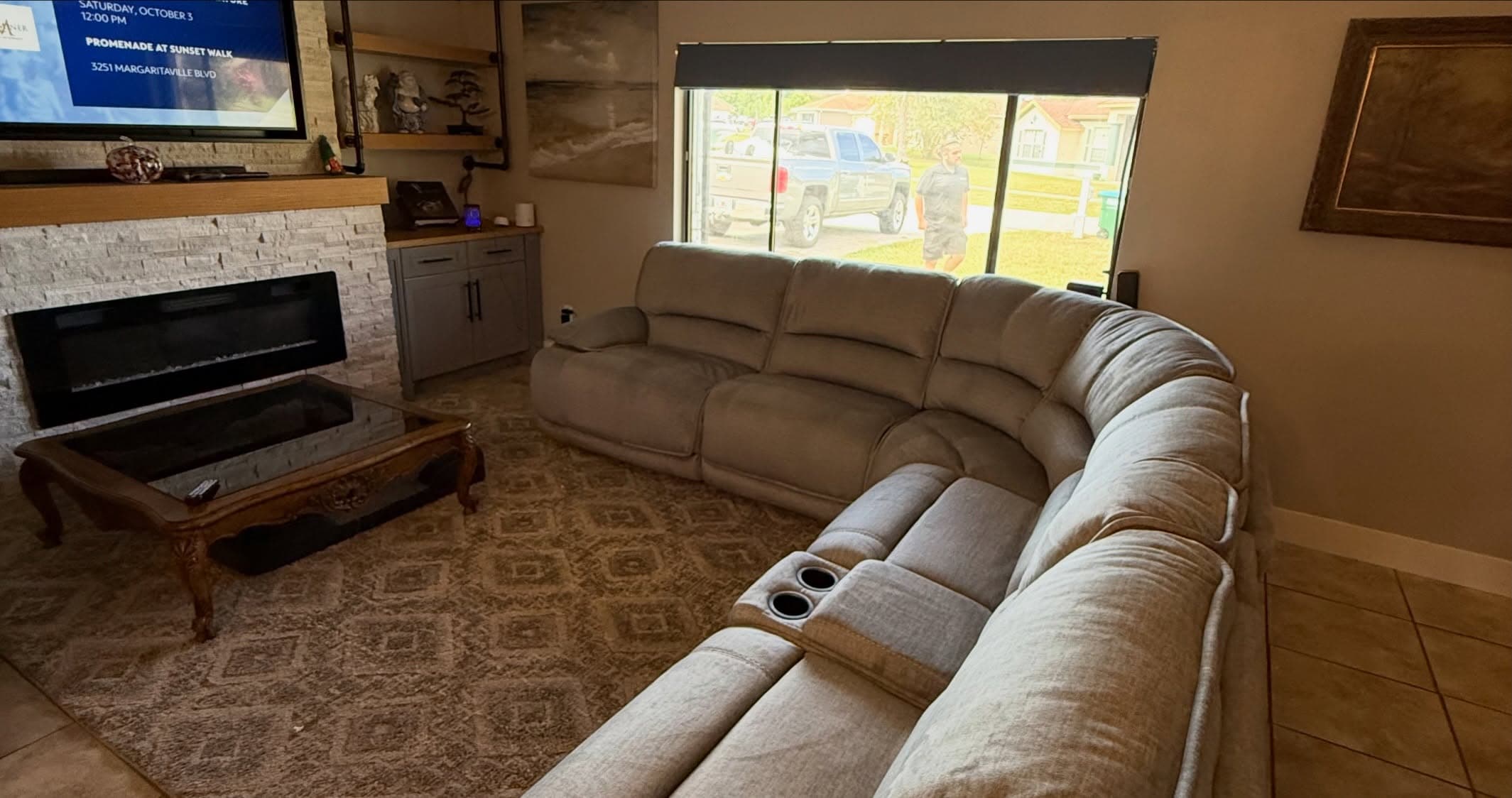 Living Room Sectional, Ashley at the BoxDrop Daytona Beach showroom on Fentress Blvd
